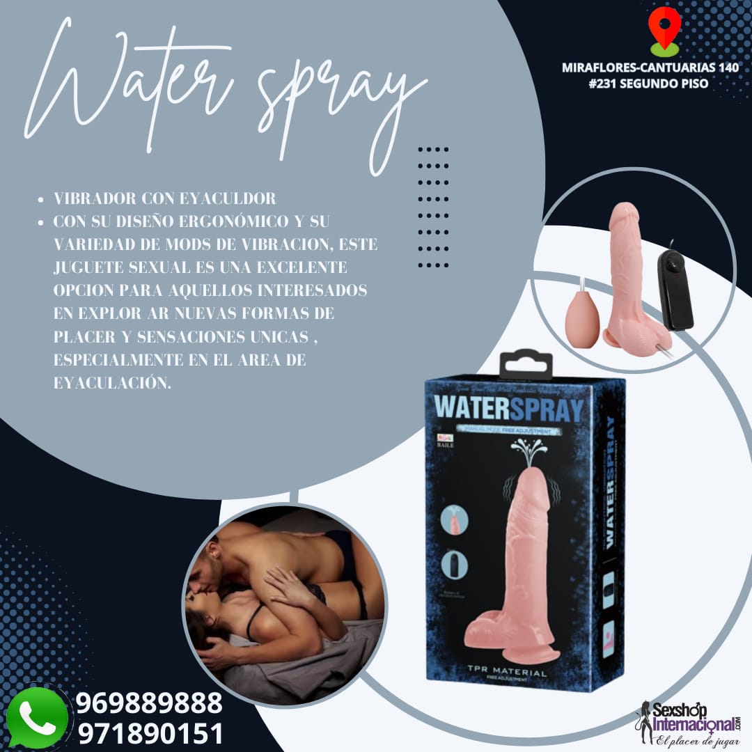 DILDO WATERSPRAY-A CONTROL REMOTO-DE SILICONA-SEXSHOP LIMA 971890151 